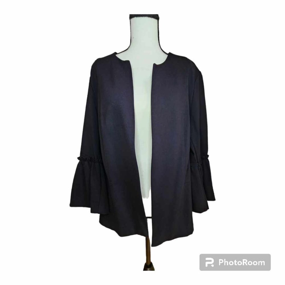 New Worthington Women’s Jacket with Ruffle Sleeves Size XL